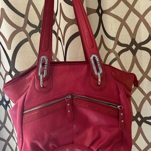 Elle Red Shoulder Bag